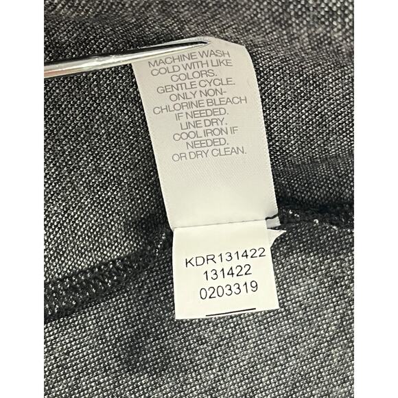 J Jill Ponte Dress Womens Small Petite Gray Pinstripe 3/4 Sleeve Career Business - Picture 6 of 9